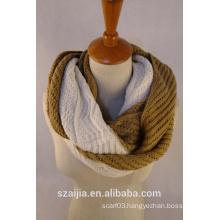 New design 2 tone knitted scarf/shawl